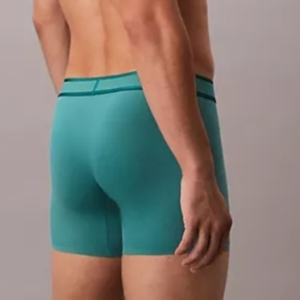 Calvin Klein Men's Tonal Logo Micro Boxer Brief NWT Lively Teal - Picture 4 of 4